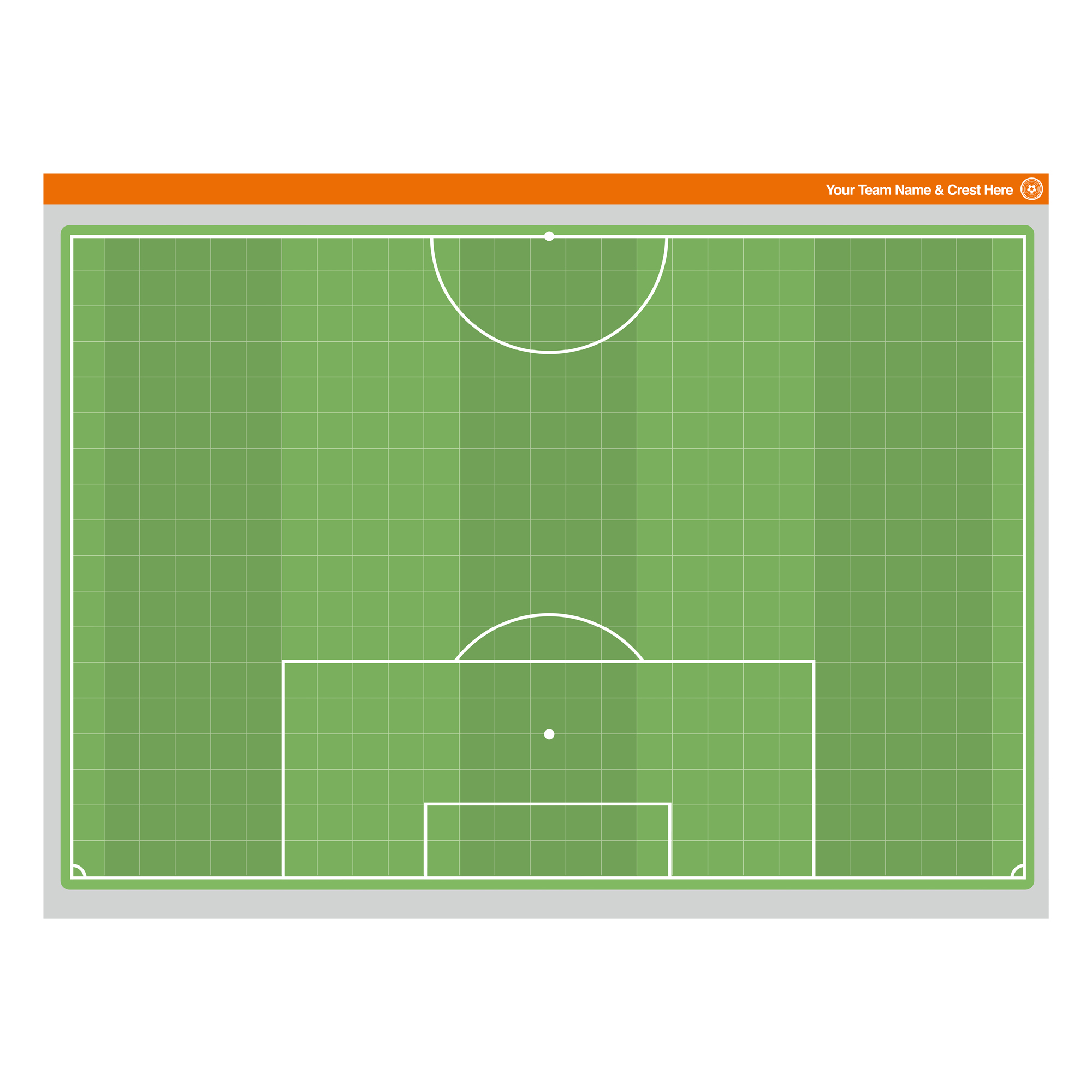 Half Football Pitch in Colour (SS) - Dry Wipe